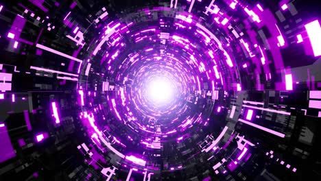 patrón de tecnología de parpadeo rápido túnel púrpura claro vj bucle