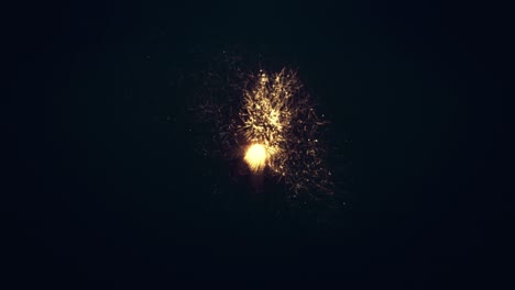 fast-moving ball of particles flying in all directions and leaving a trail, fast motion absctract animation with motion blurred particles