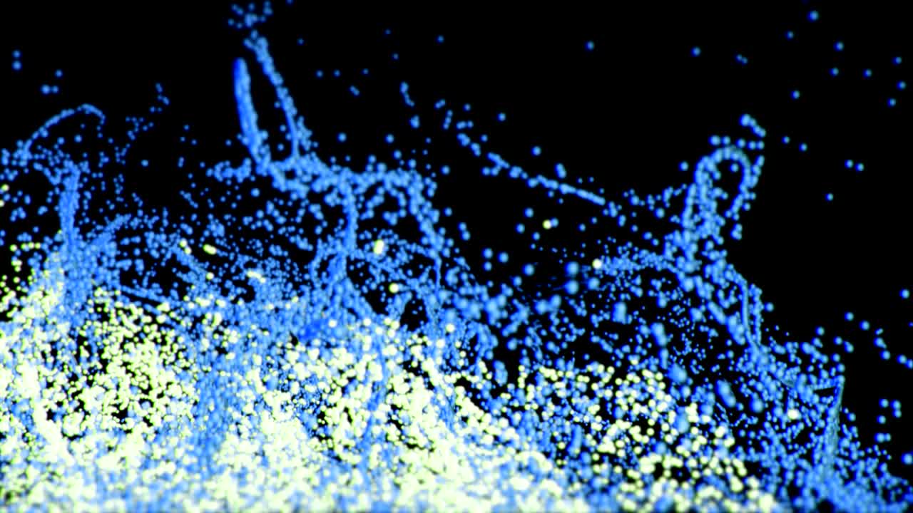 hermosas partículas en forma de burbuja.