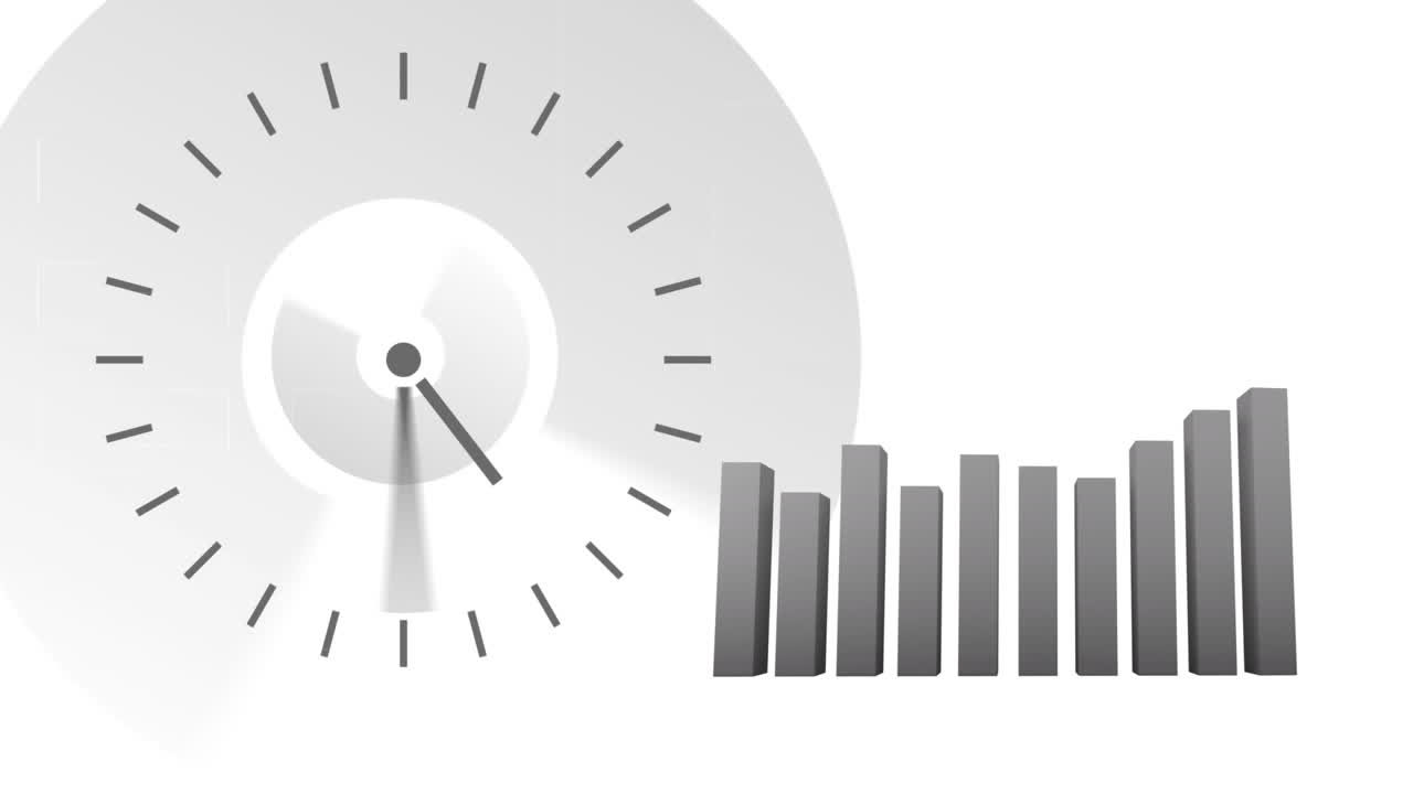 gráficos que muestran las estadísticas cambiantes
