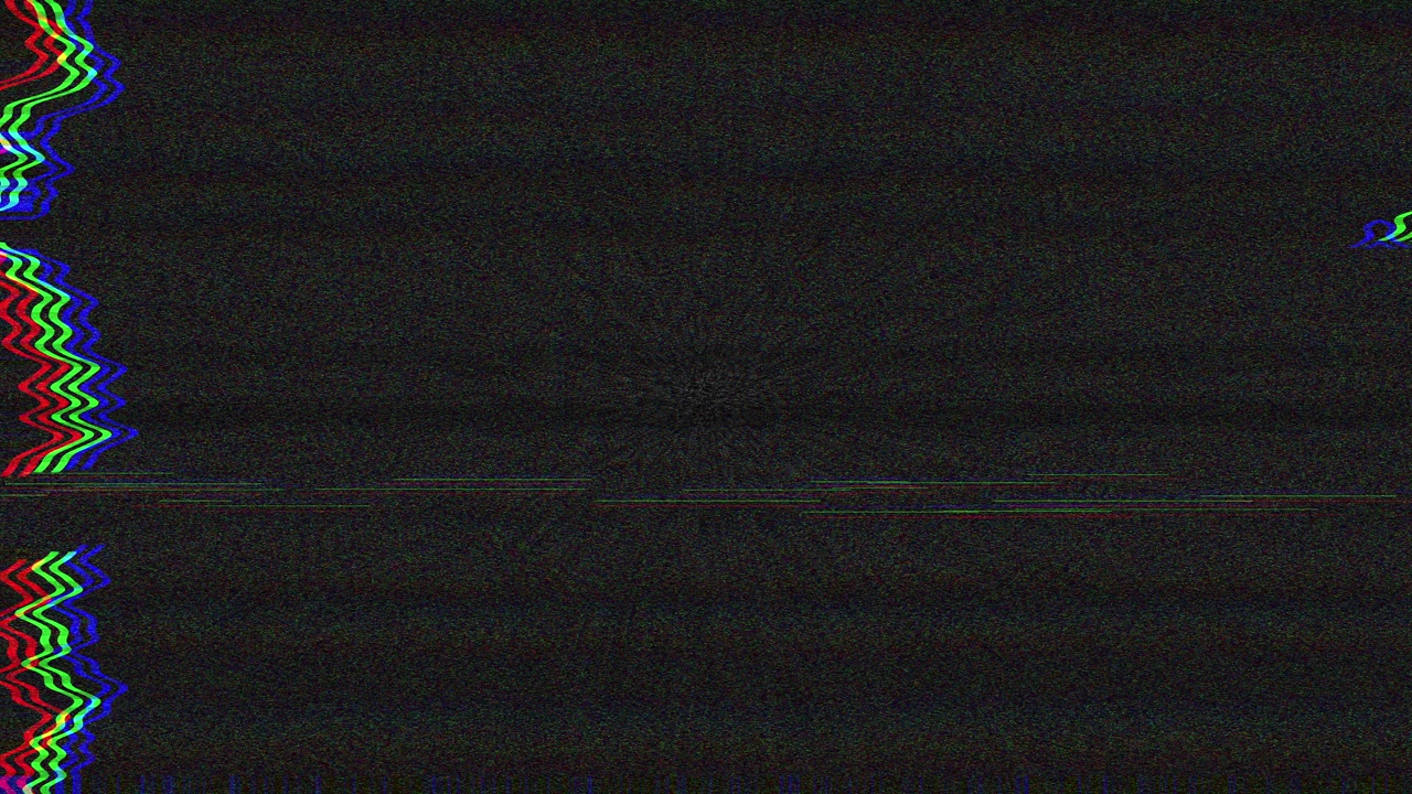 Effetto glitch digitale con distorsione del colore RGB
