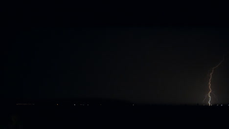 lightnings at night thunderstorm