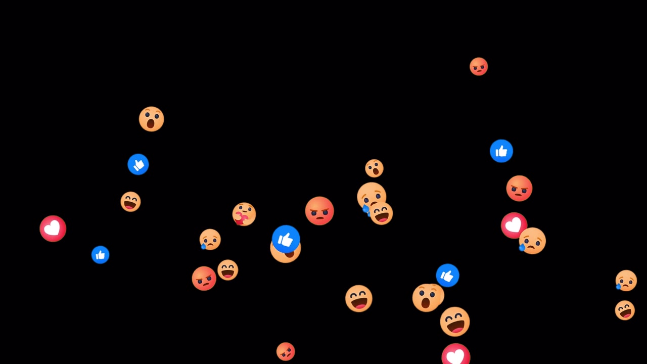 Facebook Live Floating Emojis Overlay