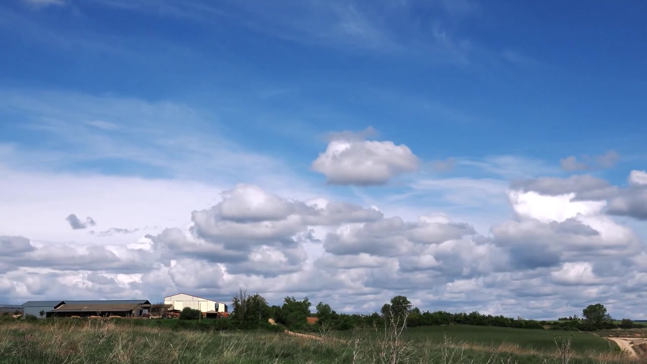 Interesting clouds as lower clouds travel in a different direction to higher clouds in Timelapse.
