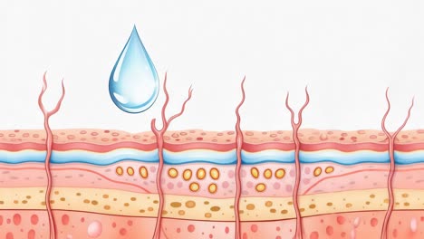 skin hydration illustration