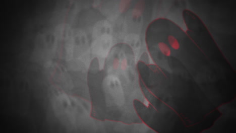 Animación-De-Fondo-De-Halloween-Con-Los-Fantasmas-1