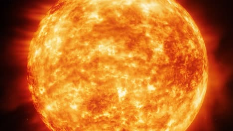 close-up of the sun