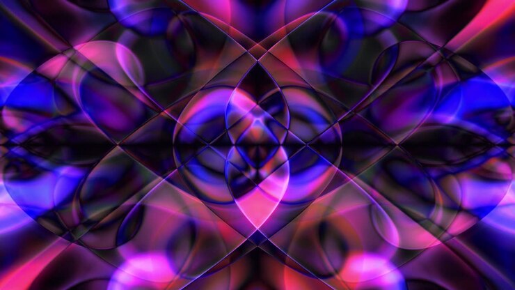 Loop de Fundo em Movimento Caleidoscópico Psicodélico.