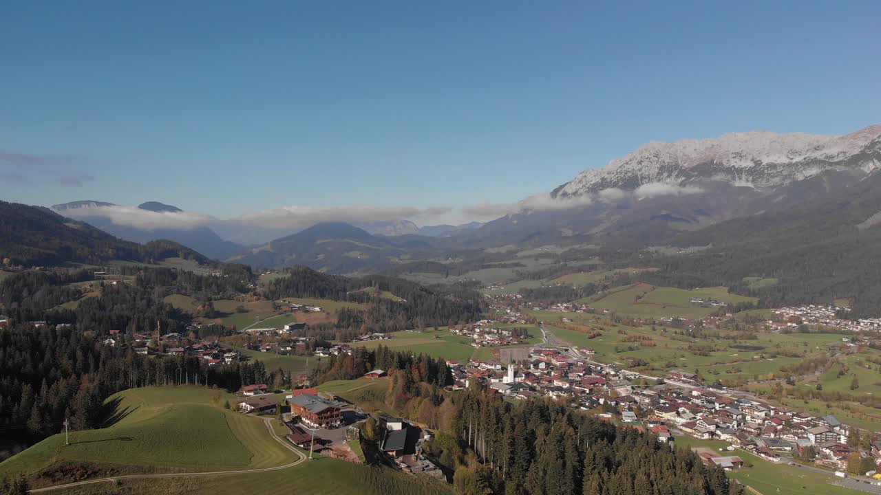 공중:오스트리아 알프스, 티롤의 아름다운 풍경을 담은 팬샷