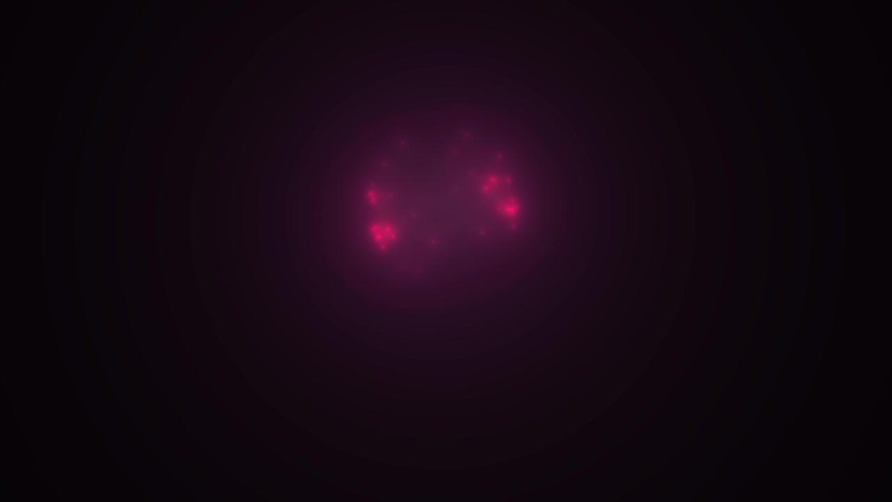 Particelle rosa luminose astratte che si muovono su sfondo scuro