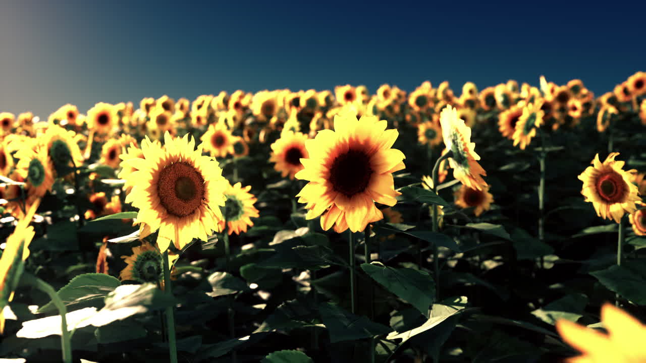 해가 지는 동안 에 있는 멋진 꽃