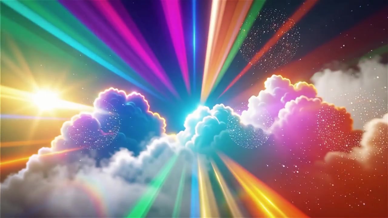 Fundo Cristão de Adoração com Luz Celestial