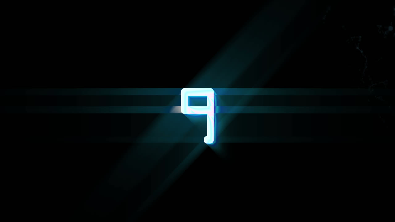 Digital generated video of countdown timer