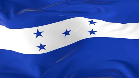 waving  looped flag as  background honduras