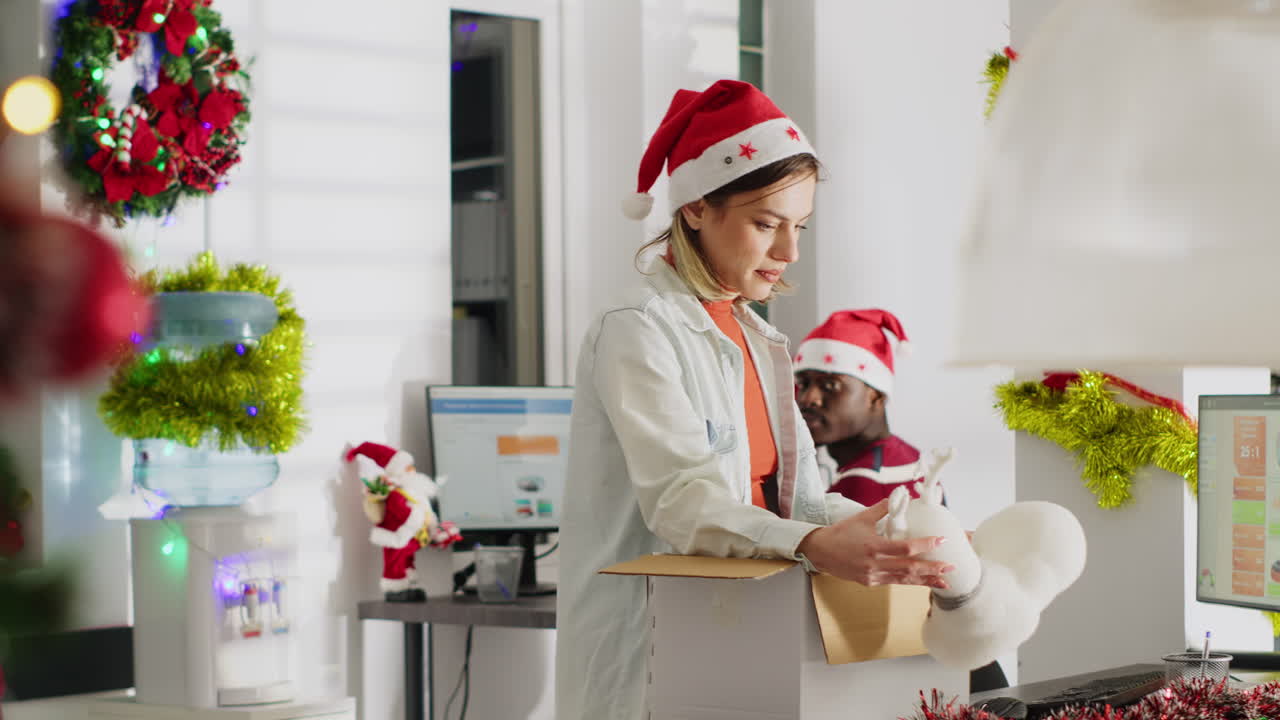 Festive Christmas Office Celebration