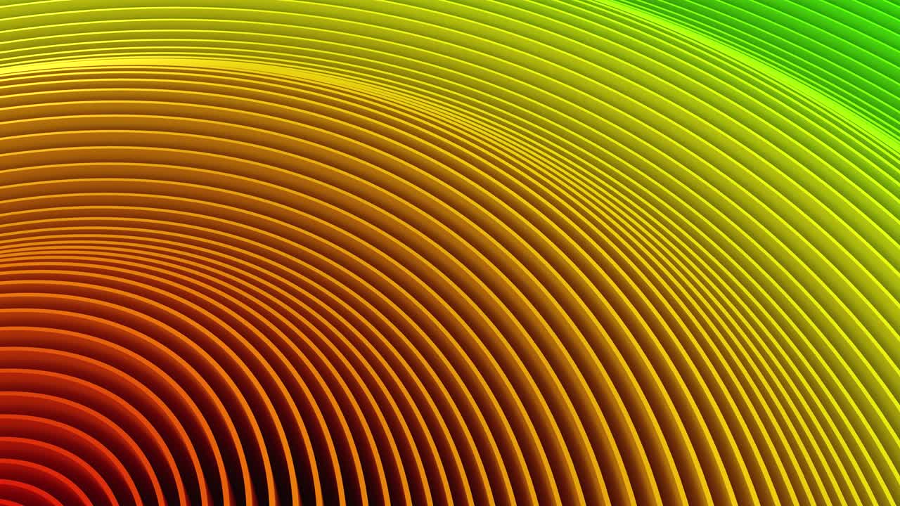 los círculos forman una onda.