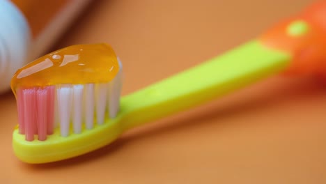 childrens toothbrush and toothpaste