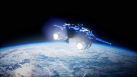 Transbordador espacial despegando en una misión
