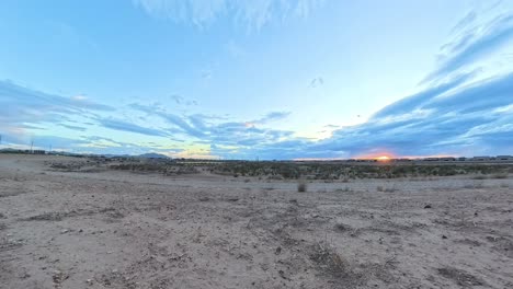 tilting view of storm clouds time lapse at sunset in gilbert arizona.