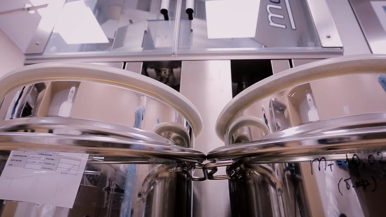 Industrial Machinery and Containers in a Pharmaceutical Setting