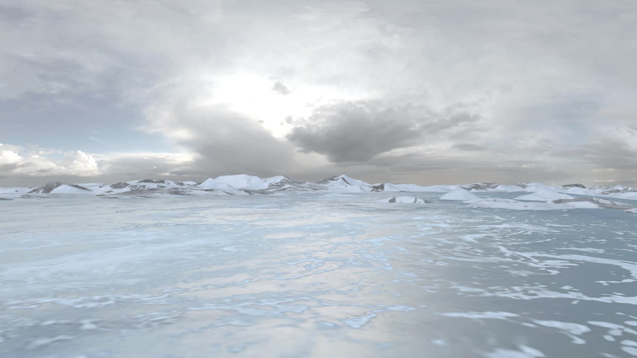 замороженный арктический ландшафт