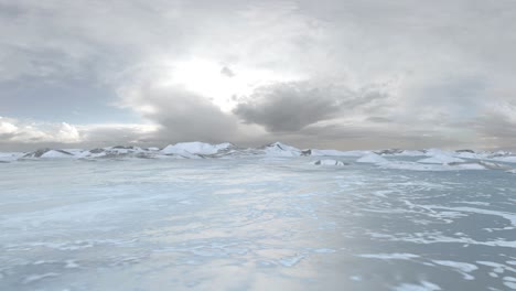 frozen arctic landscape