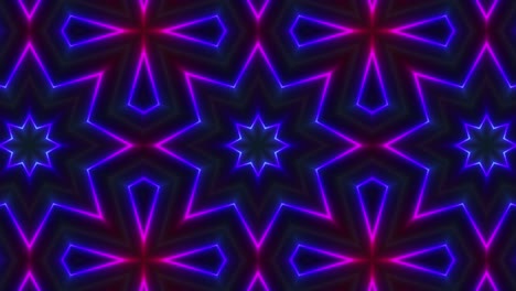 abstract neon kaleidoscope patterns