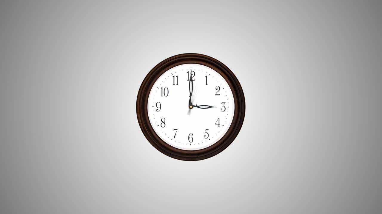 un reloj redondo montado en el lado. timelapse 4k