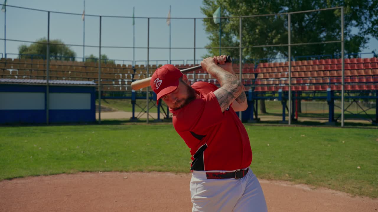 Giocatore di baseball alla battuta