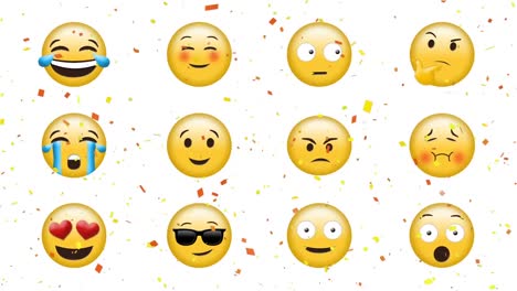 Emojis-Mit-Verschiedenen-Gesichtern