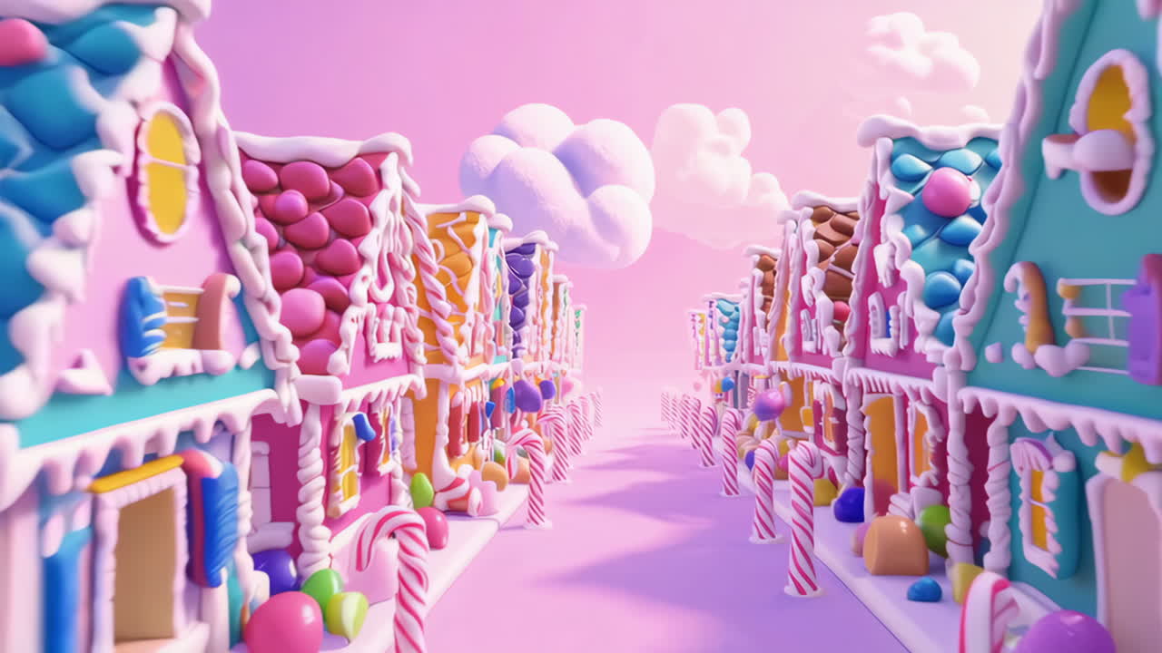 Candy Cane Lane: A Whimsical Gingerbread Town