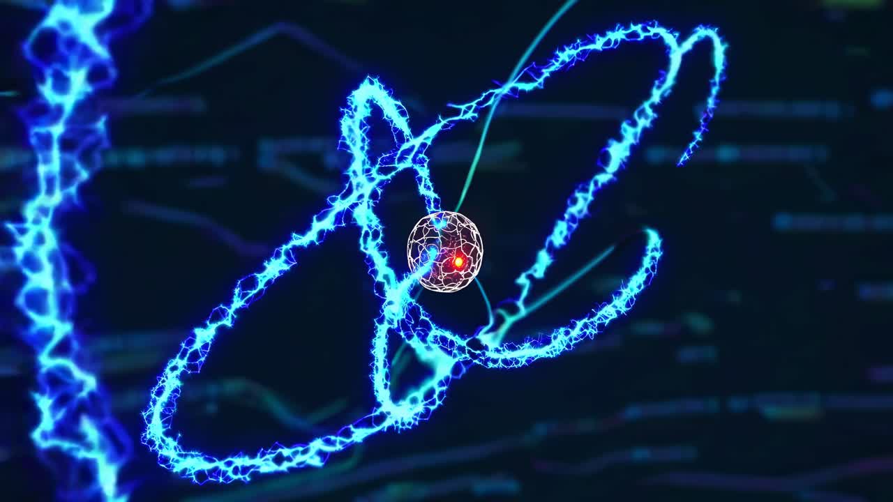 원자의 추상적인 시각화