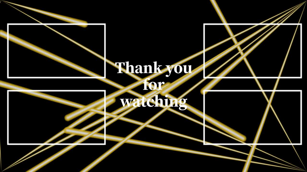 레이저 스테이지 세트  엔드 카드 엔딩 스크린 모션 그래픽