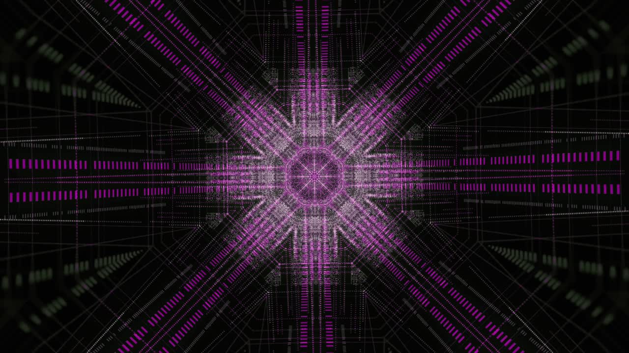 Abstract Digital Art with Geometric Patterns
