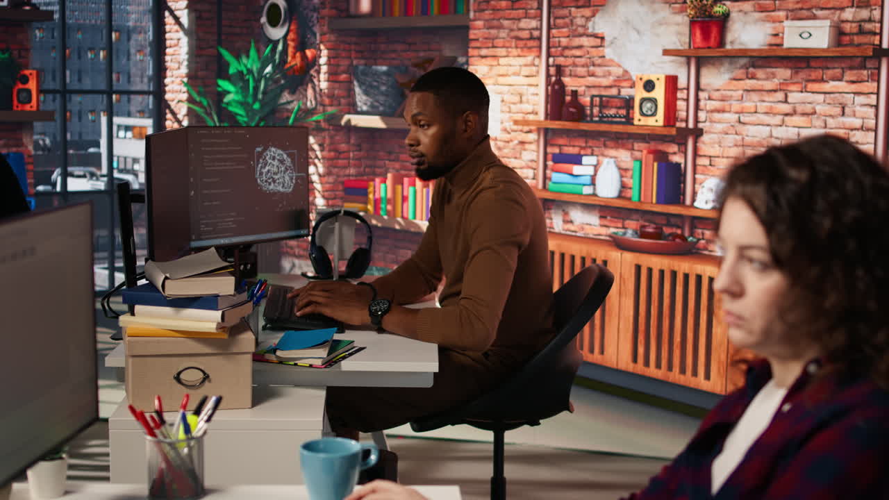 Startup company back end developer fixing applications issues