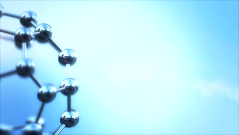 slow moving molecules. seamless loop. 4k.