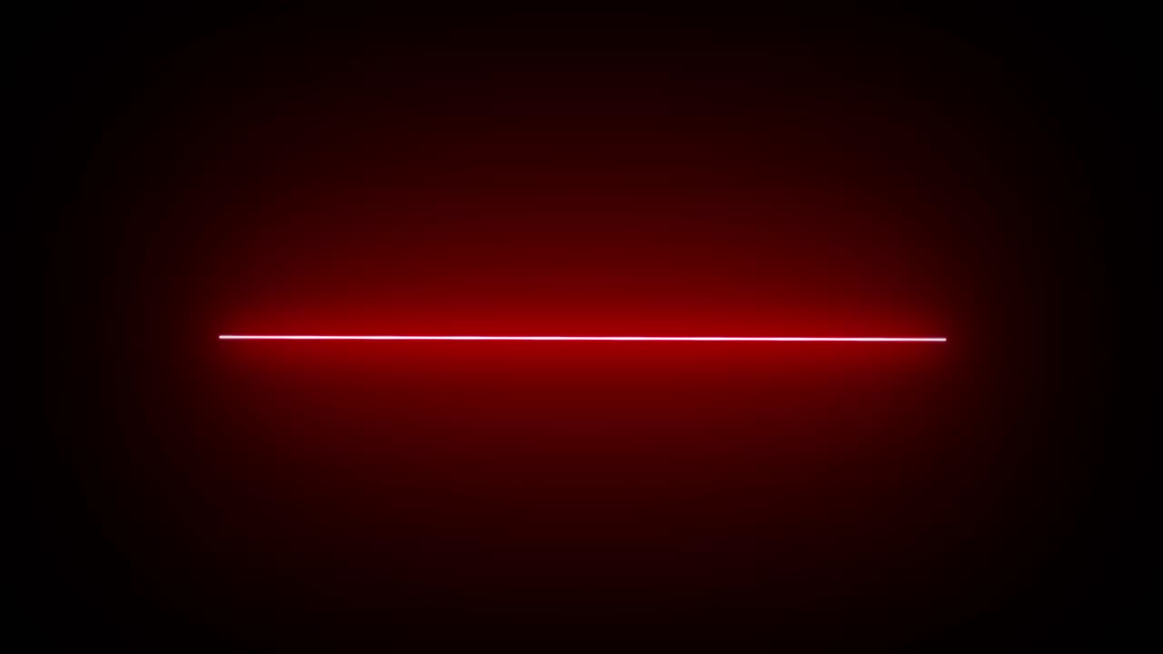 Glowing lines ultraviolet spectrum light turns on alternately on the ceiling concert visual