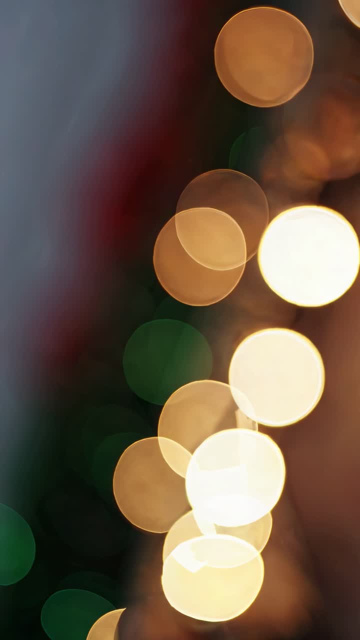Abstract video style with bokeh effect, capturing soft, out-of-focus lights