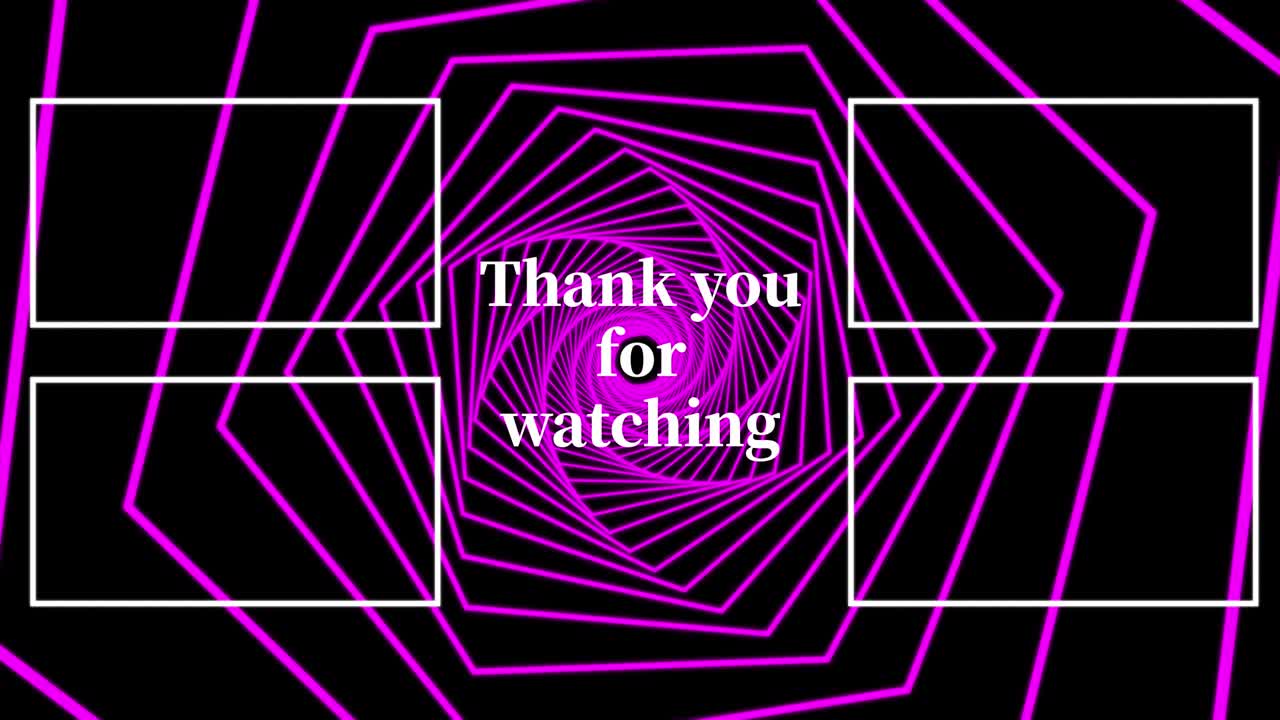 모양 연속 진행 끝 카드 끝 화면 모션 그래픽