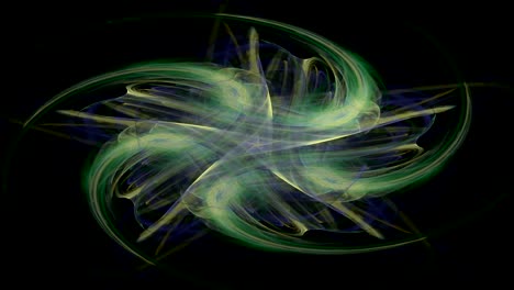 fondo de movimiento abstracto, ondas de energía y relámpagos, bucle sin costuras capaz