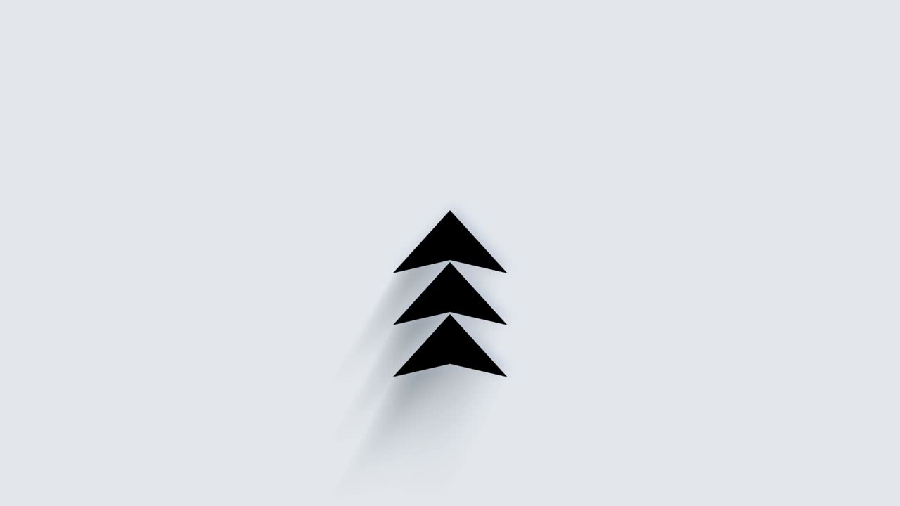 Modern arrow, great design for any purposes. Alpha channel without background. Swipe up animation footage.