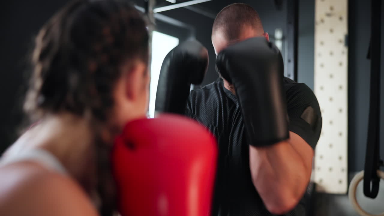 sesión de entrenamiento de boxeo