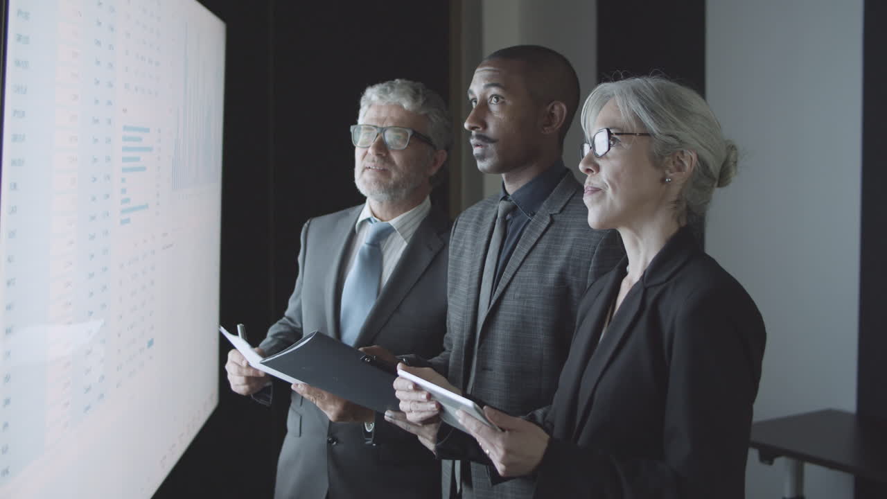 Team of professional traders analyzing financial market