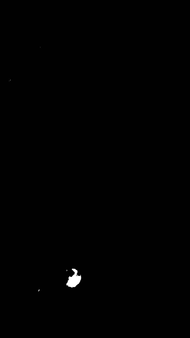 Abstract White Particles Moving and Swirling on a Black Background
