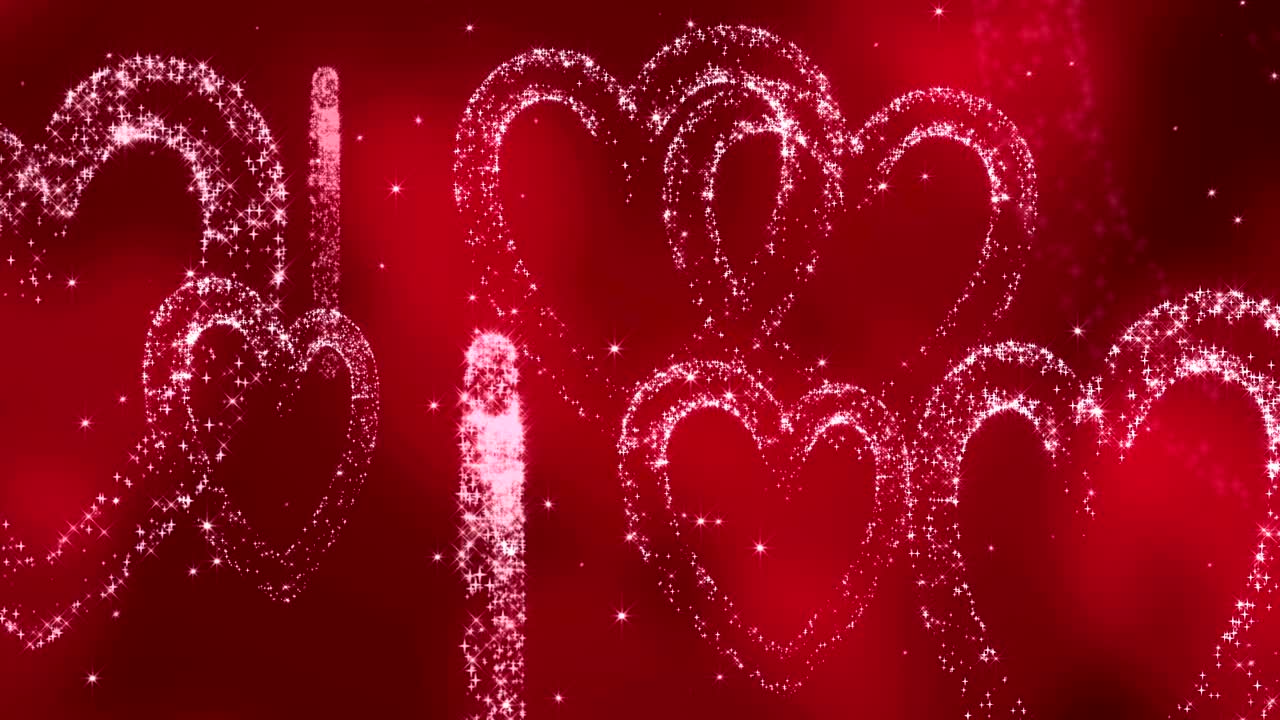 은 바탕에 반이는 심장