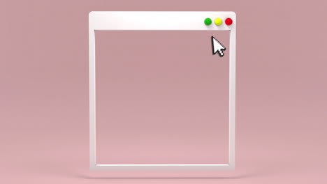 Abstract-windows-closed-in-transparent-monitor-screen-computer-with-frame