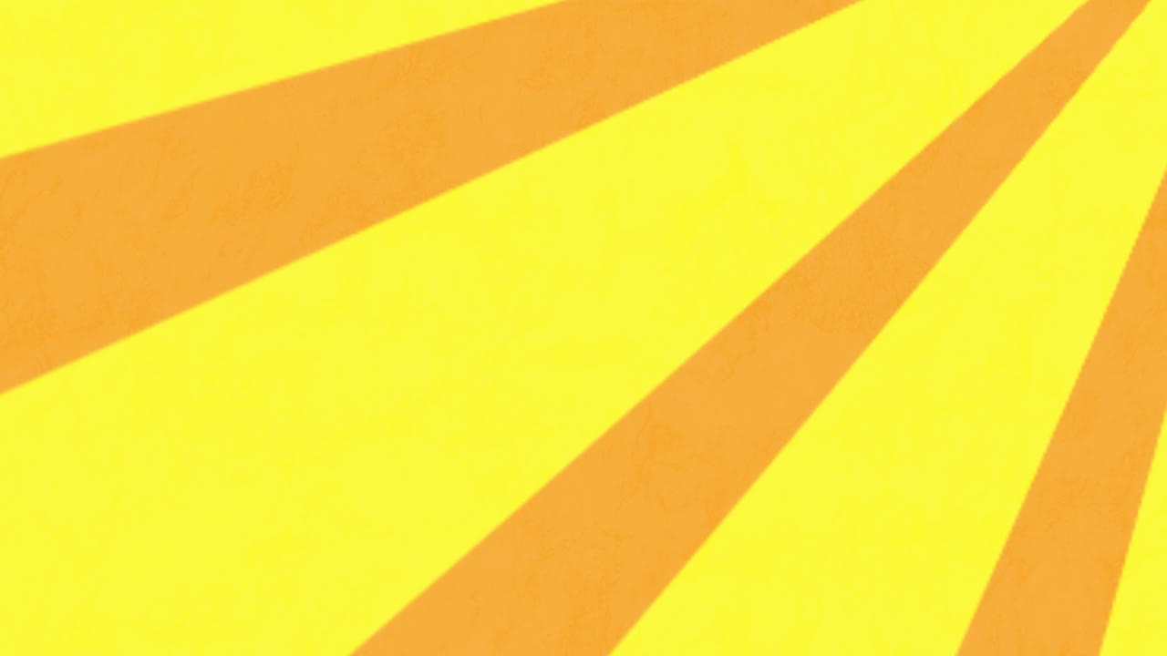 Stripes rotating and moving against yellow background