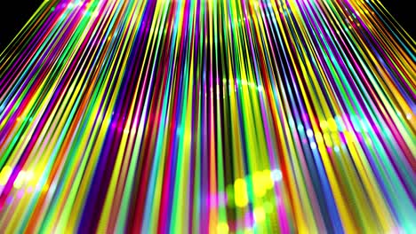 fondo abstracto brillo líneas multicolores forman superficie. hermosas líneas curvas como hermoso fondo creativo en bucle en 4k