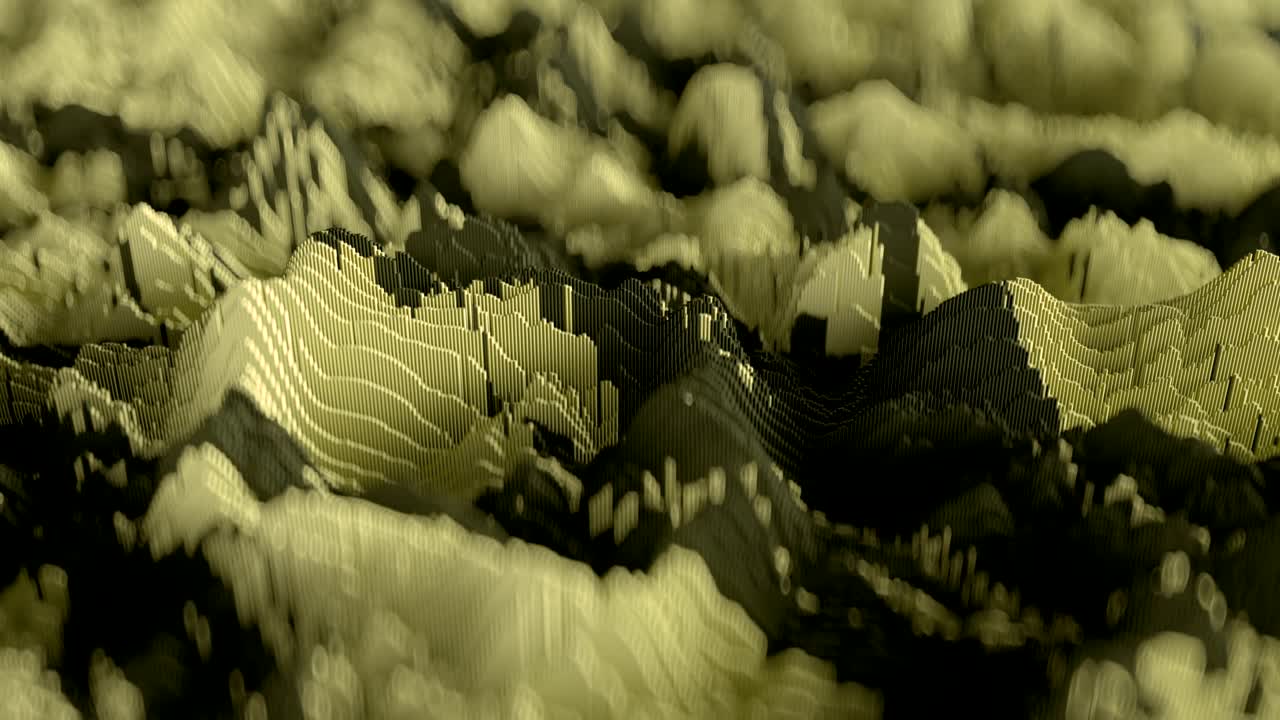 4k 토포그래픽 파동 형태