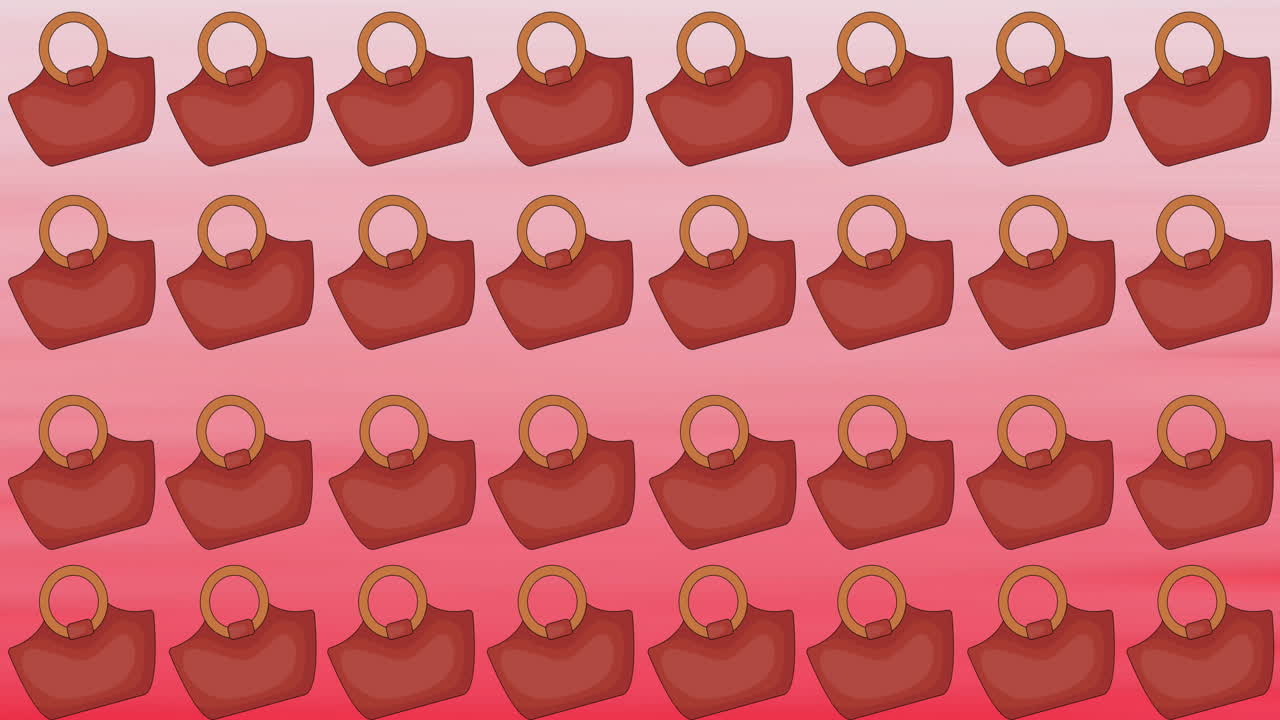 ⁇ 은 배경에 반복된  ⁇ 은 가방의 애니메이션